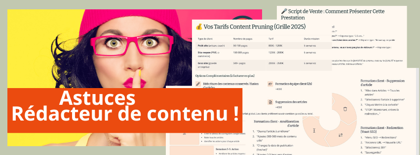 Astuce de rédacteur de contenu